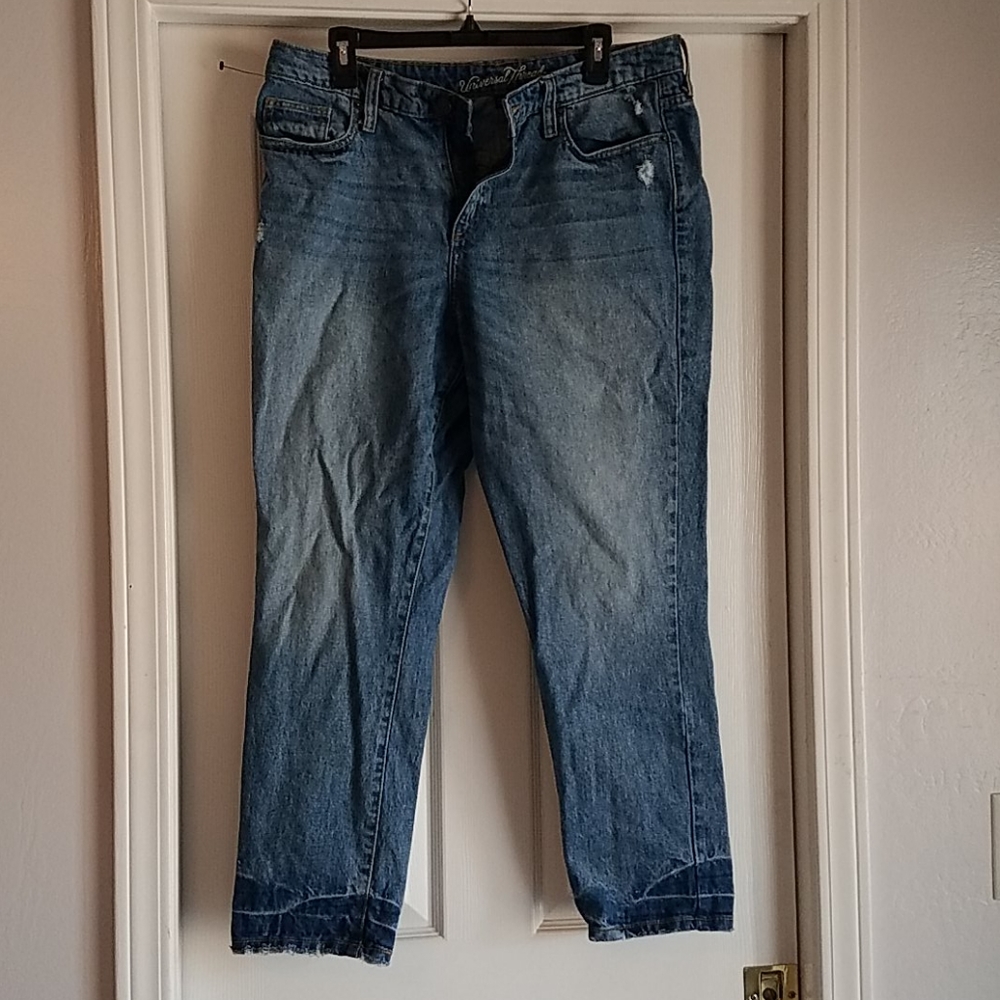 Universal thread distressed mom jeans